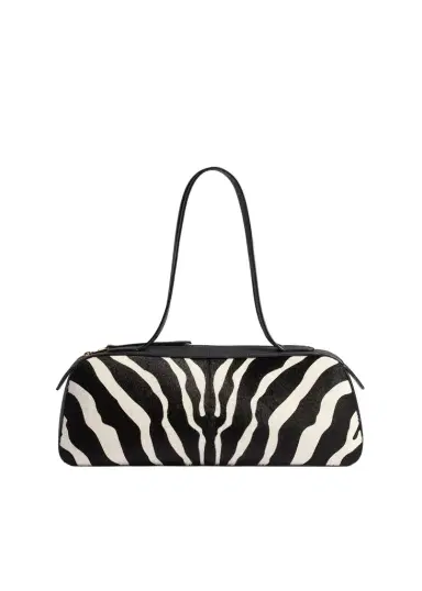 Khaite Simona Shoulder Bag In Zebra Print Haircalf | Thumbnail 1