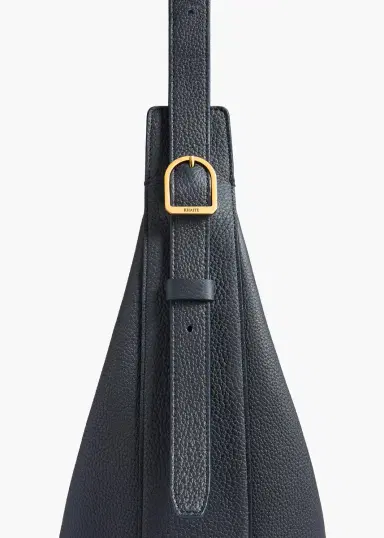 Khaite Small Augustina Crossbody Bag In Midnight Pebbled Leather | Thumbnail 4