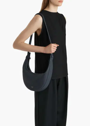 Khaite Small Augustina Crossbody Bag In Midnight Pebbled Leather | Thumbnail 5