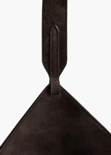 Khaite Mini Lotus Tote In Dark Brown Suede | Thumbnail 4 Khaite Mini Lotus Tote In Dark Brown Suede | Thumbnail 4