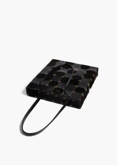 Khaite Small Emma Tote In Black Haircalf Multi Leather | Thumbnail 4 Khaite Small Emma Tote In Black Haircalf Multi Leather | Thumbnail 4