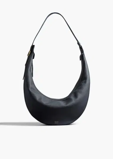 Khaite Augustina Hobo In Midnight Pebbled Leather | Thumbnail 2