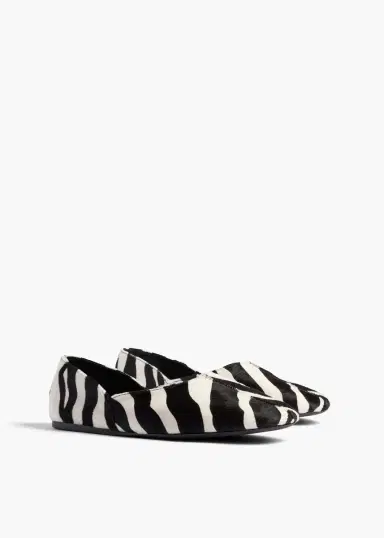 Khaite Jane Flat In Zebra Print Haircalf | Thumbnail 5