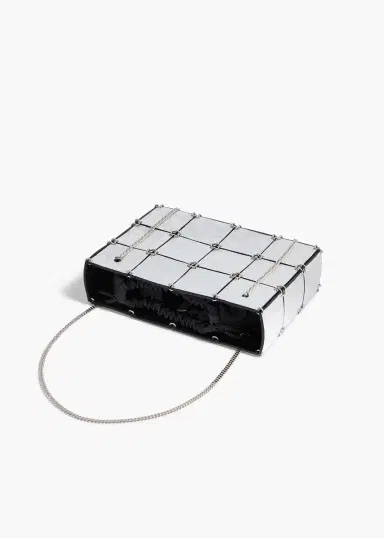 Khaite Mini Emma Bag In Silver Metallic Leather | Thumbnail 3 Khaite Mini Emma Bag In Silver Metallic Leather | Thumbnail 3