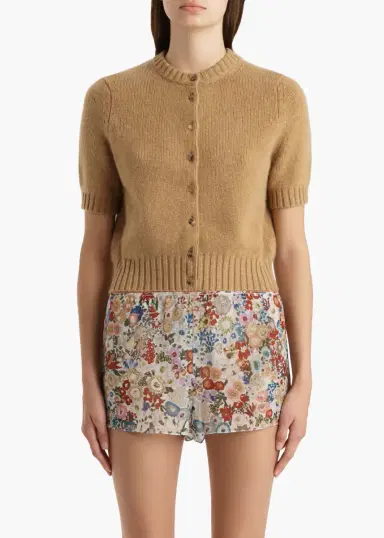 Khaite Nora Cardigan In Biscotti | Thumbnail 3