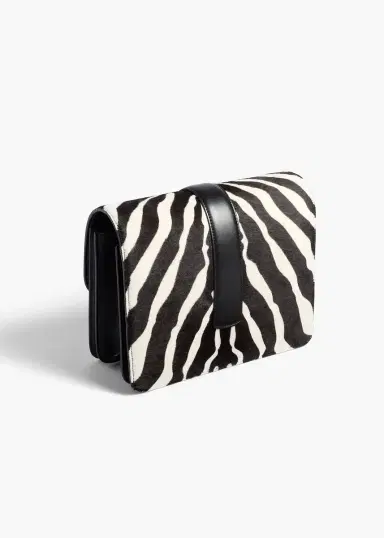 Khaite Blake Crossbody Bag In Zebra Print Haircalf And Black Leather | Thumbnail 2 Khaite Blake Crossbody Bag In Zebra Print Haircalf And Black Leather | Thumbnail 2