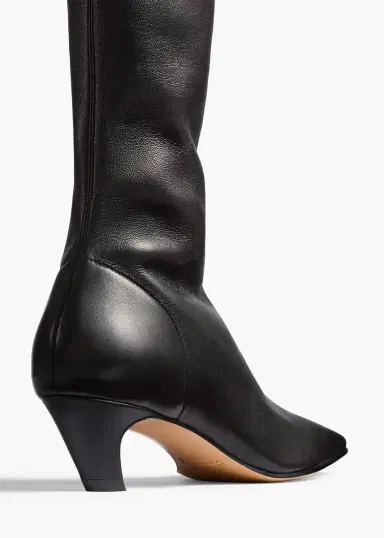 Khaite Arizona Over-The-Knee Stretch Boot In Black Nappa Leather | Thumbnail 3