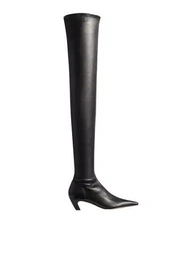 Khaite Arizona Over-The-Knee Stretch Boot In Black Nappa Leather | Thumbnail 1