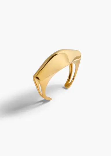 Khaite Lotus Cuff In Gold | Thumbnail 2