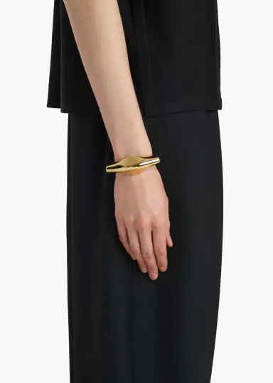 Khaite Lotus Cuff In Gold | Thumbnail 3