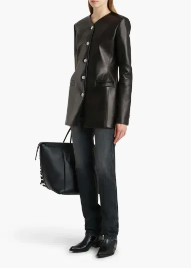 Khaite Naran Jacket In Black Leather | Thumbnail 2 Khaite Naran Jacket In Black Leather | Thumbnail 2