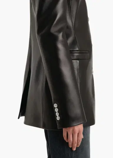 Khaite Naran Jacket In Black Leather | Thumbnail 6 Khaite Naran Jacket In Black Leather | Thumbnail 6