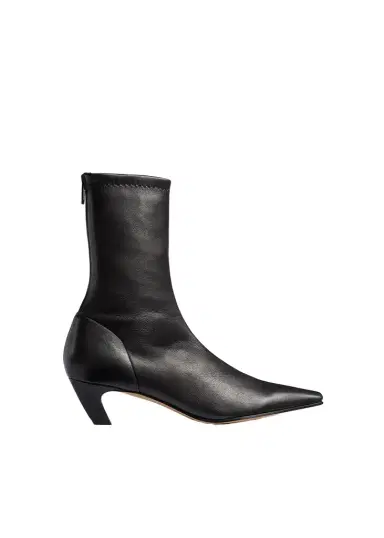Khaite Arizona Stretch Ankle Boot In Black Nappa Leather | Thumbnail 1