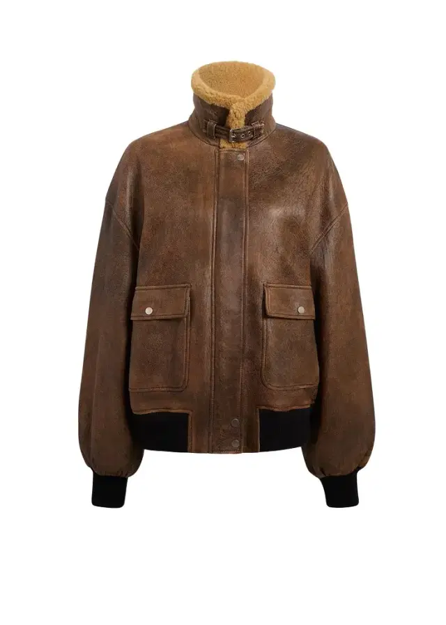 Sandor Jacket In Dark Brown Distressed Leather