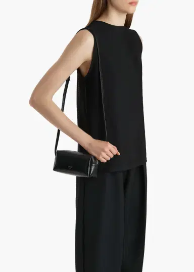 Khaite Mini Kye Crossbody Bag In Black Crackle Patent Leather | Thumbnail 5 Khaite Mini Kye Crossbody Bag In Black Crackle Patent Leather | Thumbnail 5