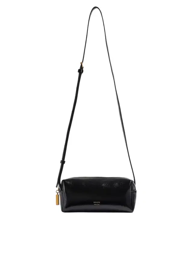 Mini Kye Crossbody Bag In Black Crackle Patent Leather
