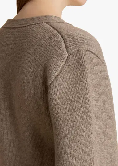 Khaite Scarlet Cardigan In Barley | Thumbnail 5 Khaite Scarlet Cardigan In Barley | Thumbnail 5