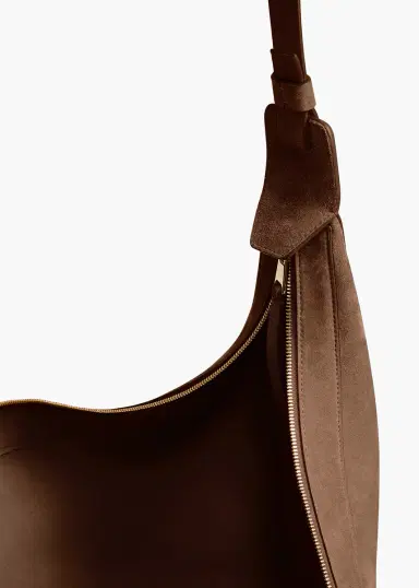 Khaite Augustina Hobo In Cedar Suede | Thumbnail 3