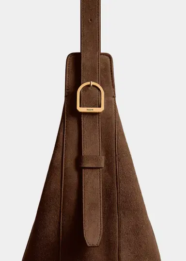 Khaite Augustina Hobo In Cedar Suede | Thumbnail 4