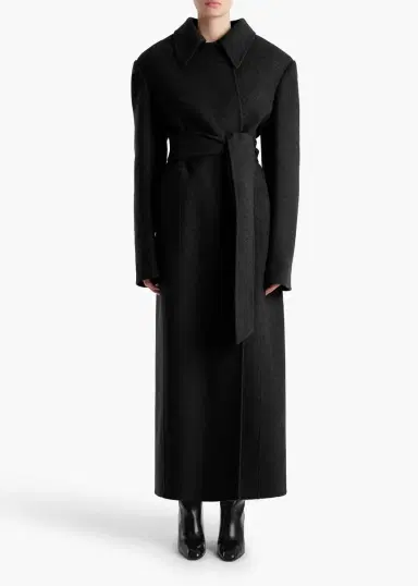 Khaite Lea Coat In Black | Thumbnail 3