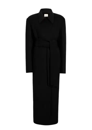 Khaite Lea Coat In Black | Thumbnail 1