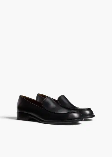 Khaite Miles Loafer In Black Leather | Thumbnail 2 Khaite Miles Loafer In Black Leather | Thumbnail 2
