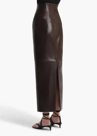 Khaite Loxley Skirt In Mud Leather | Thumbnail 4