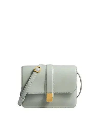 Khaite Blake Crossbody Bag In Eucalyptus Leather | Thumbnail 1 Khaite Blake Crossbody Bag In Eucalyptus Leather | Thumbnail 1