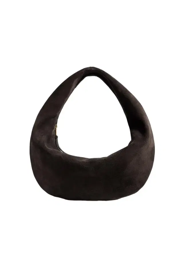 Khaite Medium Olivia Hobo In Dark Brown Suede