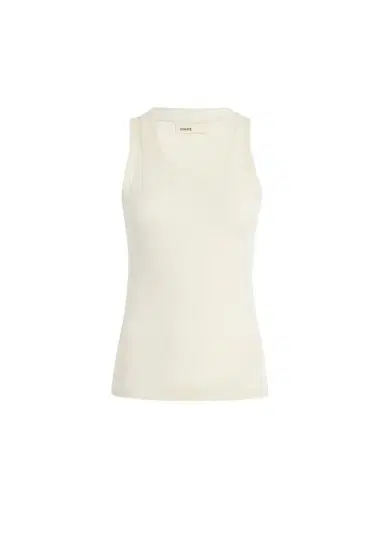 Khaite Isha Top In Cream Silk Cashmere Jersey | Thumbnail 1