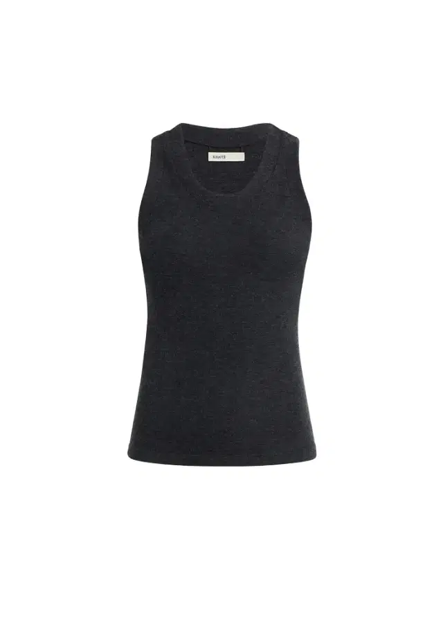 Khaite Isha Top In Charcoal Silk Cashmere Jersey