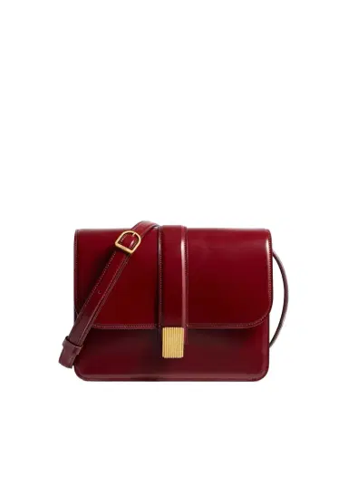Khaite Blake Crossbody Bag In Oxblood Leather | Thumbnail 1 Khaite Blake Crossbody Bag In Oxblood Leather | Thumbnail 1