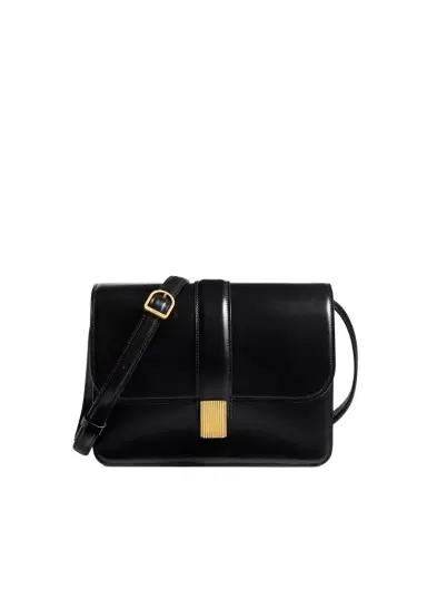 Khaite Blake Crossbody Bag In Black Leather | Thumbnail 1 Khaite Blake Crossbody Bag In Black Leather | Thumbnail 1