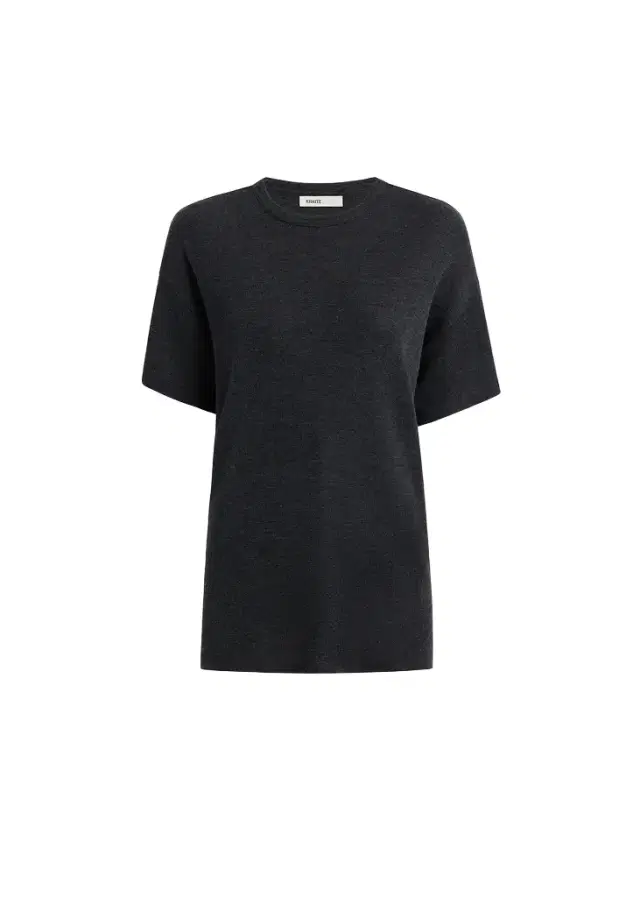 Maeve T-Shirt In Charcoal Silk Cashmere Jersey