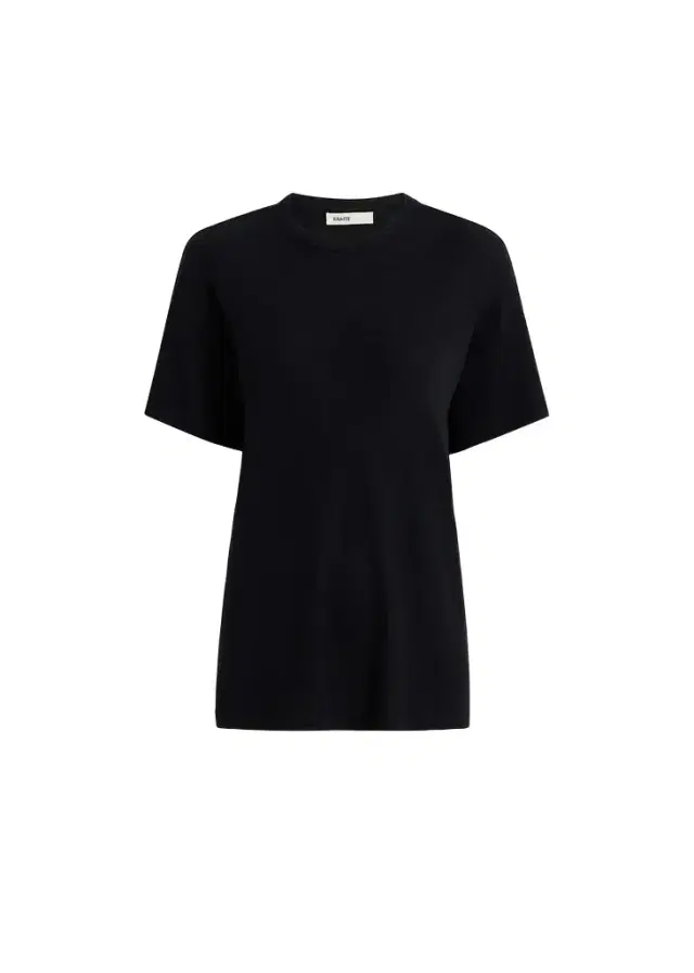 Maeve T-Shirt In Black Silk Cashmere Jersey