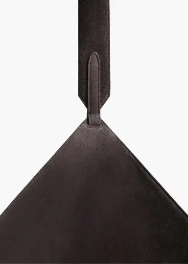 Khaite Small Lotus Tote In Dark Brown Suede | Thumbnail 4