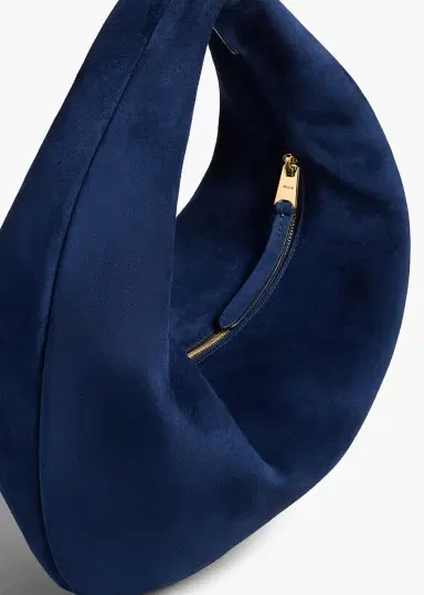 Khaite Medium Olivia Hobo In Midnight Suede | Thumbnail 3