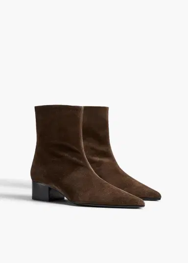 Khaite Andee Ankle Boot In Ebano Suede | Thumbnail 2