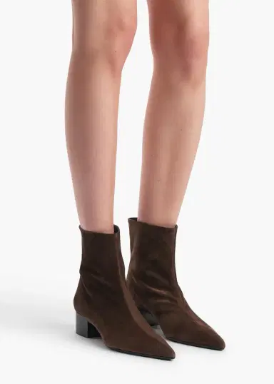 Khaite Andee Ankle Boot In Ebano Suede | Thumbnail 5
