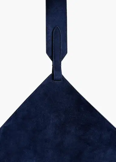 Khaite Medium Lotus Tote In Midnight Suede | Thumbnail 4