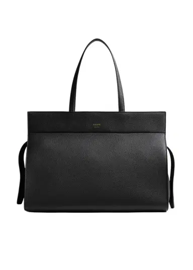 Khaite Crosby Bag In Black Pebbled Leather | Thumbnail 1 Khaite Crosby Bag In Black Pebbled Leather | Thumbnail 1
