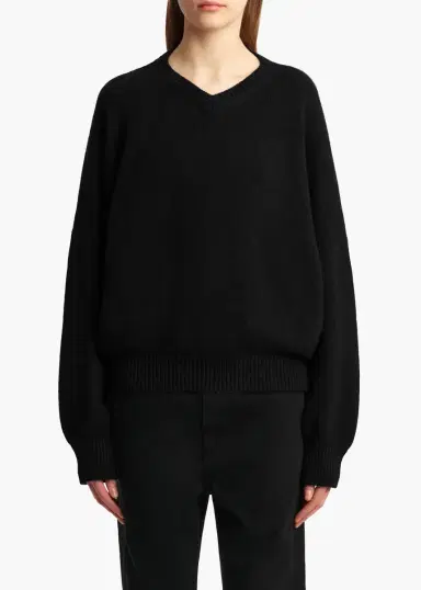 Khaite Wolfe Sweater In Black | Thumbnail 3