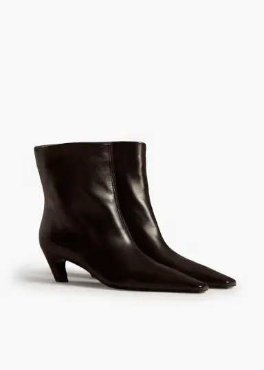 Khaite Arizona Boot In Black Leather | Thumbnail 2