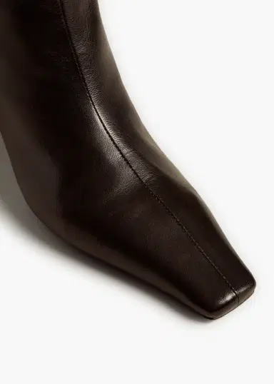 Khaite Arizona Boot In Black Leather | Thumbnail 3