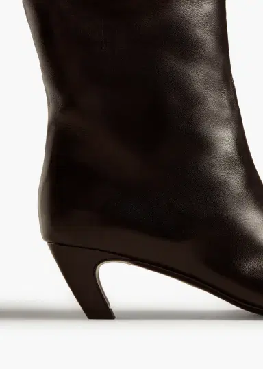 Khaite Arizona Boot In Black Leather | Thumbnail 4