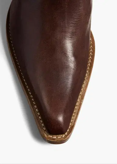 Khaite Clive Boot In Dark Brown Leather | Thumbnail 4
