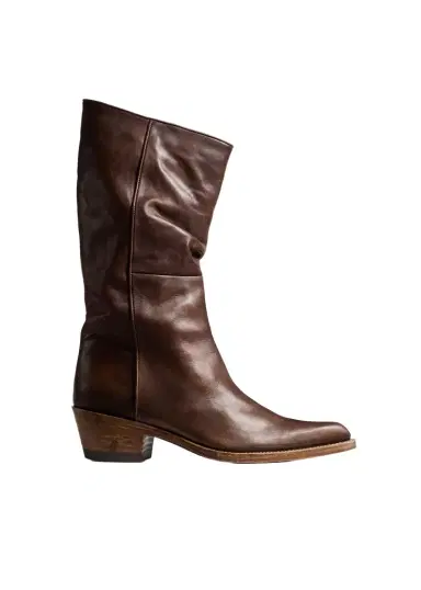 Khaite Clive Boot In Dark Brown Leather | Thumbnail 1