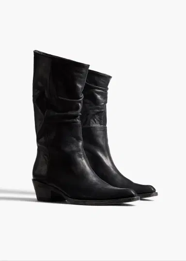 Khaite Clive Boot In Black Leather | Thumbnail 2