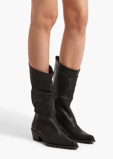 Khaite Clive Boot In Black Leather | Thumbnail 5