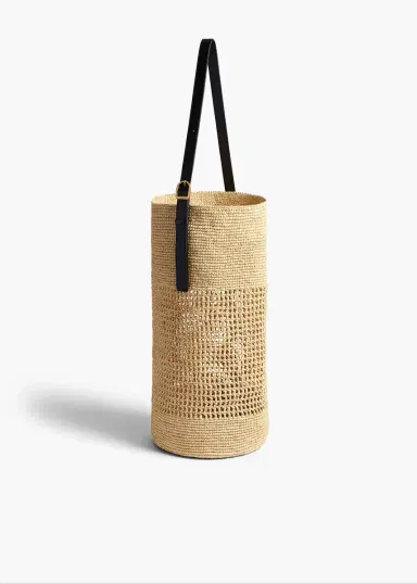 Khaite Billie Bucket Bag In Natural Raffia | Thumbnail 2
